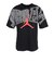 バスケットボールウェア NEW ストレッチ グラフィック クルーネック 半袖 Tシャツ ブラック IQ0708-010