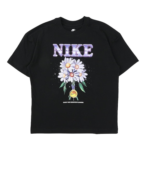 ナイキ（NIKE）ジュニア ガールズ フラワー オーバーサイズド 半袖Tシャツ IR5191-010