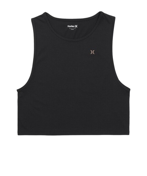 ハーレー（HURLEY）PHANTOM バック フラワーボックス ロゴ スリーブレス トップス 水陸両用 WASL261005-BLK