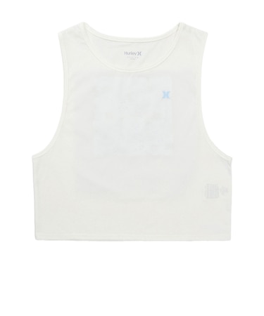 ハーレー(HURLEY)PHANTOM バック フラワーボックス ロゴ スリーブレス トップス 水陸両用 WASL261005-WHT1