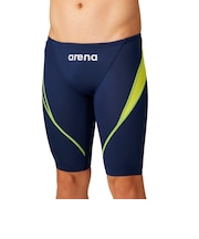 アリーナ（ARENA）競泳水着 メンズ 水泳 レーシングスパッツ ハーフレッグ WA承認モデル 紺×黄 SS-LLサイズ AS6SRC27M NVYL