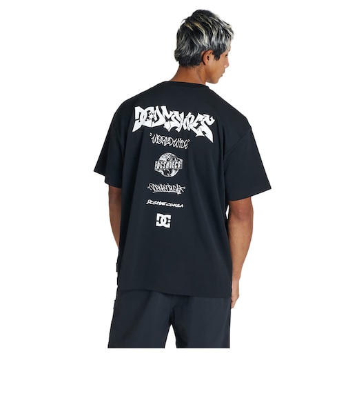 ディーシーシューズ（DC SHOES）TECH GRAFFITI 半袖Tシャツ 26SU DST262024 BLK