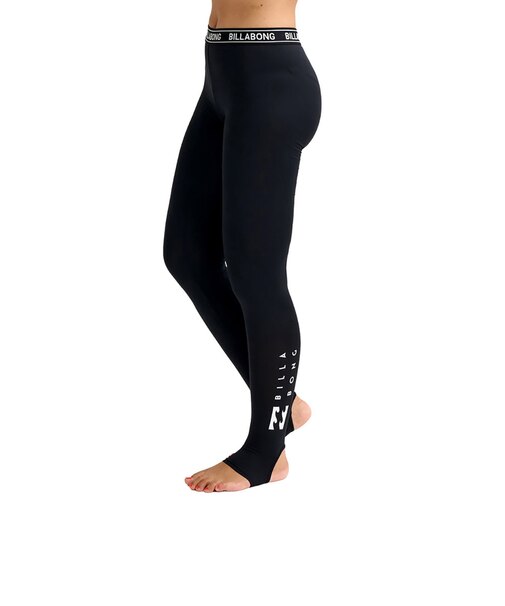 ビラボン（BILLABONG）ロゴ バンド UV ラッシュ トレンカ レギンス 26SP BG013401 BLK