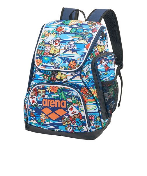 アリーナ（ARENA）リュック 水泳バッグ バックパック 紺 39L AS6FBP31U NVOR スイミングバッグ リュックサック 公式大会 アリーナくん