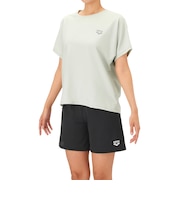 アリーナ（ARENA）水着 レディース 水泳 フィットネスセパレート Yバック ミドルレッグ Tシャツ 3点セット 緑×黒 S-LLサイズ AS6FWF64L…