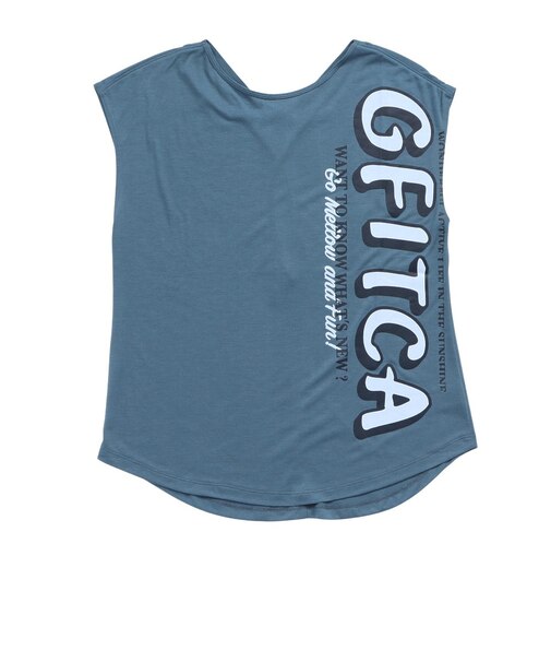 ジーフィット(G-FIT)フレンチスリーブトップ GA-C679TS-BL