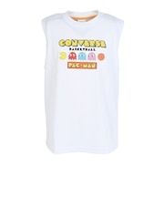 コンバース(CONVERSE)バスケットボールウェア ジュニア パックマン プリントノースリーブシャツ CBS461362-1100