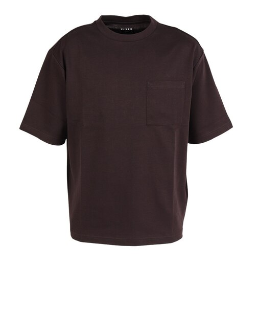 エルケクス（ELKEX）半袖ソフトドライTシャツ EKM6S10029 BRN