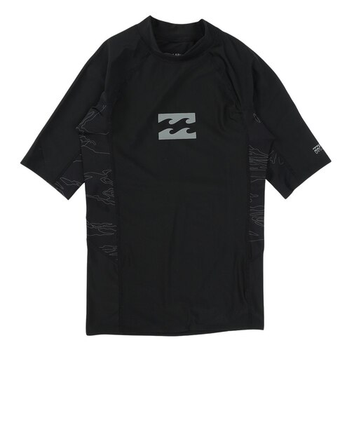 ビラボン（BILLABONG）半袖 ハイネック ラッシュガード 26SP BG011850 BKC