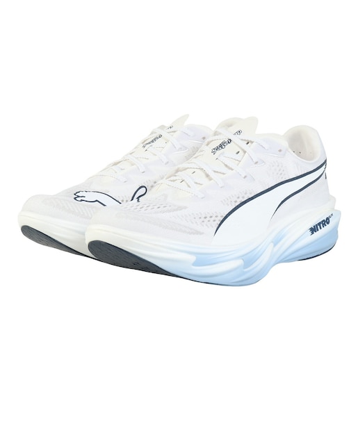プーマ（PUMA）ランニングシューズ トレーニングシューズ 部活 ディヴィエイト ニトロ エリート 4 ホワイト 31212709
