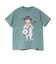ゴースローキャラバン（GOSLOWCARAVAN）USA COTTON バンジョー猫 半袖Tシャツ 361910 GRN