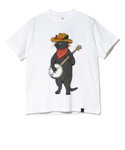 ゴースローキャラバン（GOSLOWCARAVAN）USA COTTON バンジョー猫 半袖Tシャツ 361910 WHT