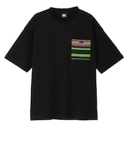 カンタベリー（canterbury）ショートスリーブ ストライプポケットTシャツ RSU32601 K