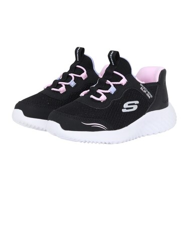 スケッチャーズ（SKECHERS）ジュニア ガールズ スポーツシューズ スリップインズ バウンダー シンプル キュート 303585N-BLK