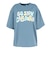 ゴースローキャラバン（GOSLOWCARAVAN）シリコンバイオ ヒッピーロゴ ゆったり 半袖Tシャツ 366107 BLU
