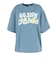 ゴースローキャラバン（GOSLOWCARAVAN）シリコンバイオ ヒッピーロゴ ゆったり 半袖Tシャツ 366107 BLU