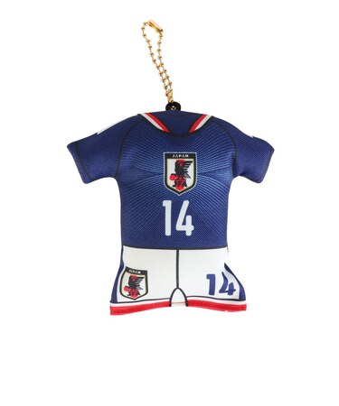 日本サッカー協会（JFA）ユニフォーム型クッションキーホルダー SAMURAI BLUE STADIUM LINE 伊東 純也 JO-539-14