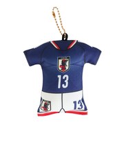 日本サッカー協会（JFA）ユニフォーム型クッションキーホルダー SAMURAI BLUE STADIUM LINE 中村 敬斗 JO-539-13