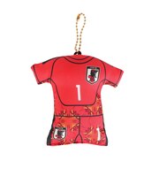 日本サッカー協会（JFA）ユニフォーム型クッションキーホルダー SAMURAI BLUE STADIUM LINE 鈴木 彩艶 JO-539-1