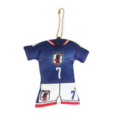 日本サッカー協会（JFA）ユニフォーム型クッションキーホルダー SAMURAI BLUE STADIUM LINE 三苫 薫 JO-539-7