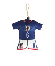 日本サッカー協会（JFA）ユニフォーム型クッションキーホルダー SAMURAI BLUE STADIUM LINE 遠藤 航 JO-539-6