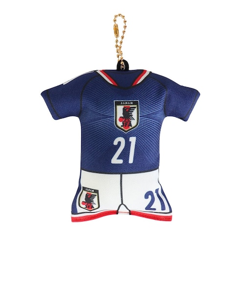 日本サッカー協会（JFA）ユニフォーム型クッションキーホルダー SAMURAI BLUE STADIUM LINE 佐野 海舟 JO-539-21