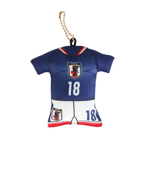 日本サッカー協会（JFA）ユニフォーム型クッションキーホルダー SAMURAI BLUE STADIUM LINE 上田 綺世 JO-539-18