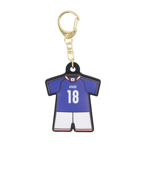 日本サッカー協会（JFA）ユニフォーム型ラバーキーホルダー 上田 綺世 2026(SAMURAI BLUE) JO-538-18