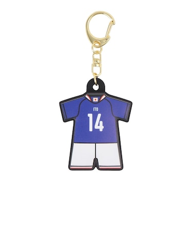 日本サッカー協会（JFA）ユニフォーム型ラバーキーホルダー 伊東 純也 2026(SAMURAI BLUE) JO-538-14