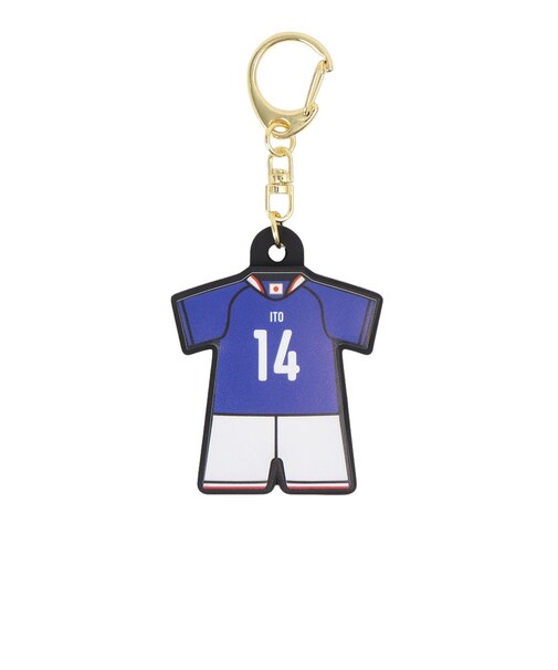 日本サッカー協会（JFA）ユニフォーム型ラバーキーホルダー 伊東 純也 2026(SAMURAI BLUE) JO-538-14