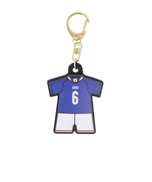 日本サッカー協会（JFA）ユニフォーム型ラバーキーホルダー 遠藤 航