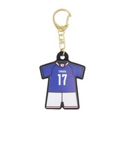 日本サッカー協会（JFA）ユニフォーム型ラバーキーホルダー 田中 碧 2026(SAMURAI BLUE) JO-538-17