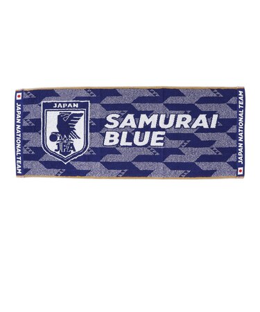 日本サッカー協会（JFA）ベーシックフェイスタオル SAMURAI BLUE STADIUM LINE JO-552