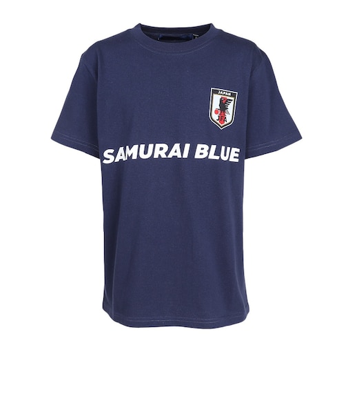 日本サッカー協会（JFA）キッズ 半袖 ベーシックTシャツ サムライブルー STADIUM LINE JO-660-KIDS