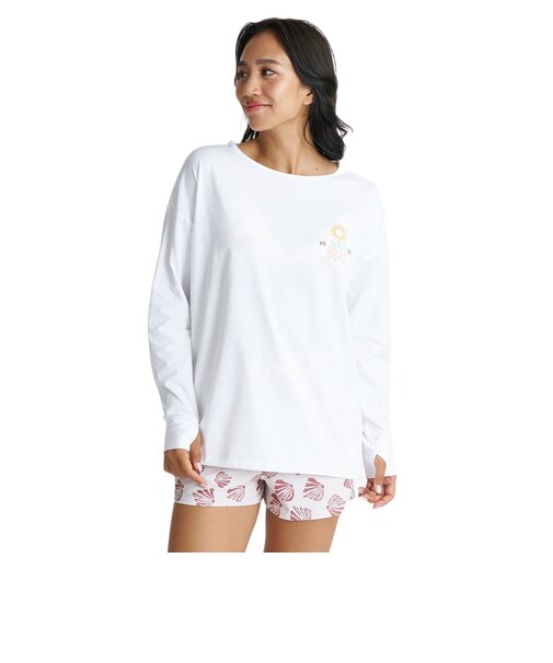 ビラボン（BILLABONG）ラッシュガード 長袖 MORFY ルーズ Tシャツ 26SU BG01C852 WHT