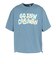 ゴースローキャラバン（GOSLOWCARAVAN）シリコンバイオ ヒッピーロゴ ゆったり 半袖Tシャツ 366107 BLU