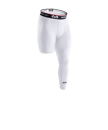 マクダビッド（McDavid）バスケットボールウェア ワンレッグ コンプレッションタイツ 左脚用 M816L/WH