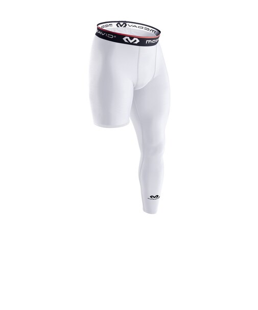 マクダビッド（McDavid）バスケットボールウェア ワンレッグ コンプレッションタイツ 左脚用 M816L/WH