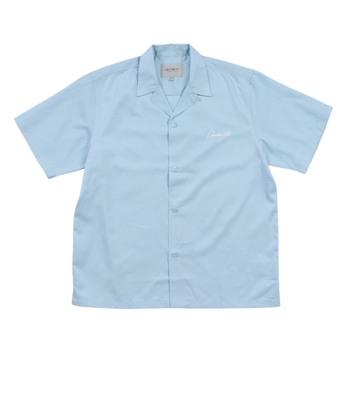 Carhartt セットアップ シャツ ショーツ XL 水色 カーハート（CARHARTT）ショートスリーブデルレイシャツ