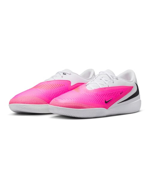 Nike フットサルシューズピンク/ホワイト ナイキ（NIKE）フットサルシューズ インドア用 ファントム 6 ロー
