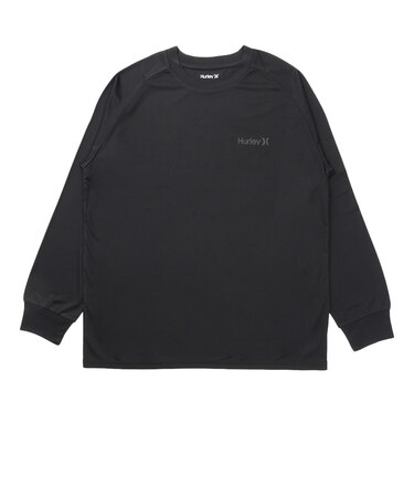 ハーレー（HURLEY）ラッシュガード アーチロゴ 長袖Tシャツ MSRG261059-BKBK