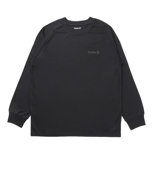 ハーレー（HURLEY）ラッシュガード アーチロゴ 長袖Tシャツ MSRG261059-BKBK