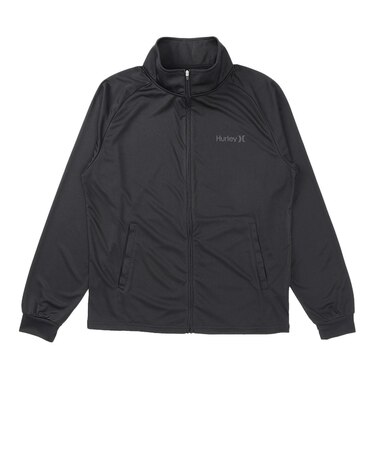 ハーレー（HURLEY）ラッシュガード 長袖 アーチロゴ ジップアップ ジャケット MSRG261061-BKBK