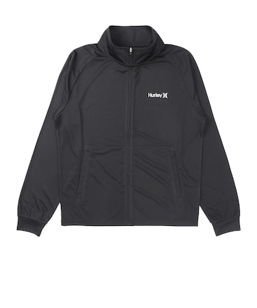ハーレー（HURLEY）ラッシュガード 長袖 アーチロゴ ジップアップ ジャケット MSRG261061-BKWH