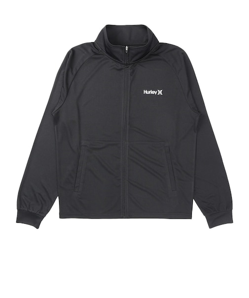 ハーレー（HURLEY）ラッシュガード 長袖 アーチロゴ ジップアップ ジャケット MSRG261061-BKWH