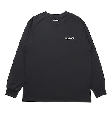 ハーレー（HURLEY）ラッシュガード アーチロゴ 長袖Tシャツ MSRG261059-BKWH