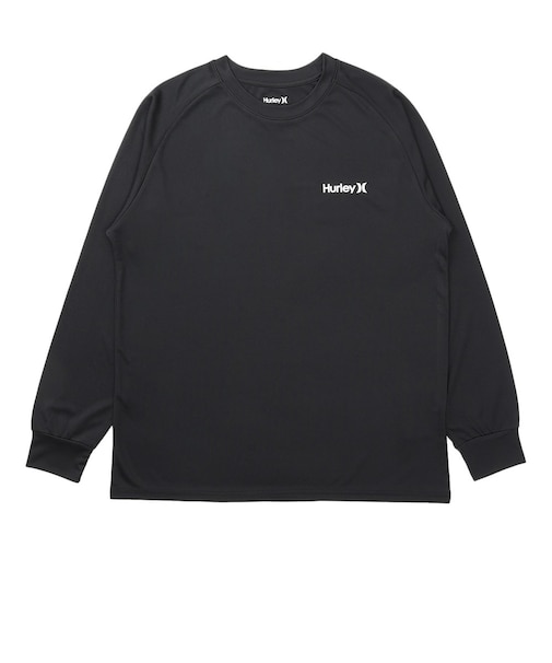 ハーレー（HURLEY）ラッシュガード アーチロゴ 長袖Tシャツ MSRG261059-BKWH