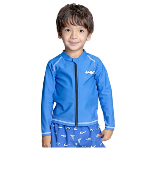ナイキ（NIKE）ラッシュガード 長袖 SS26 トドラー ボーイズ ジップ付きラッシュガード 1991131-0010