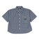 クリフメイヤー（KRIFF MAYER）ジュニア ワークステッチデニムシャツ J2545129:1571:NAVY-STRP