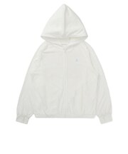 ハーレー（HURLEY）ラッシュガード PHANTOM クルーシブ ロゴ フルジップ フーディー 長袖 WSRG261008-WHT